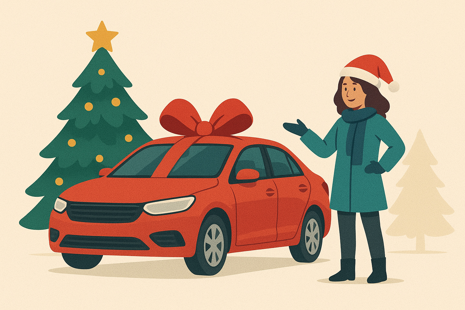 Автомобиль в подарок на новый год