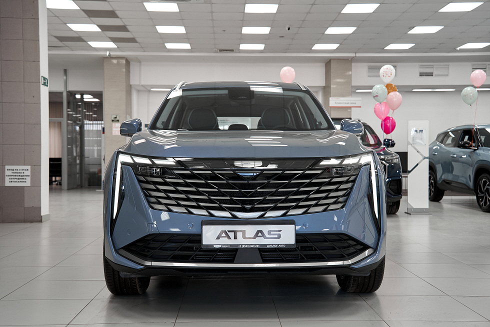 Geely Atlas Спорт, голубой