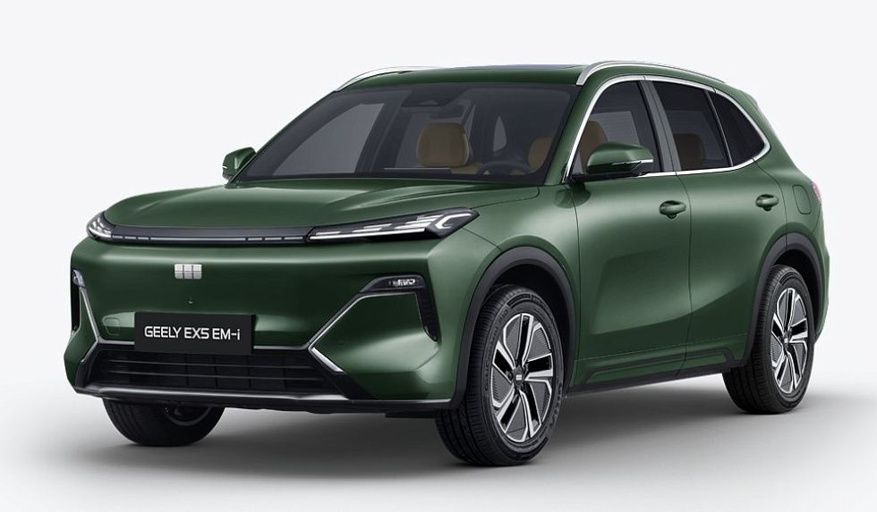 Geely EX5 EM-i Макс, зеленый