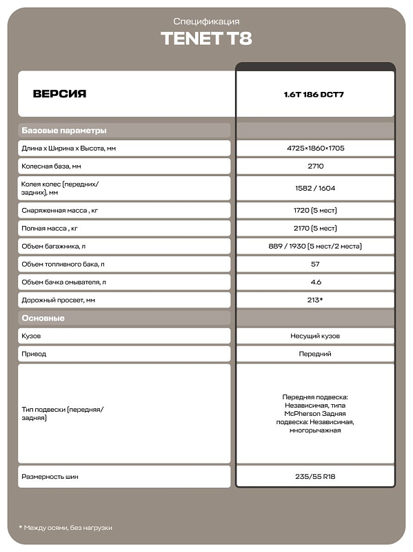 Tenet T8 , черный